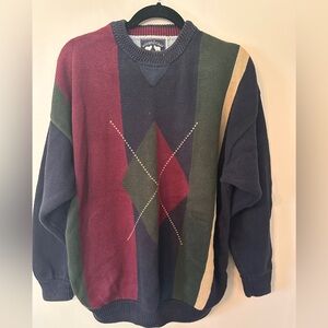 Vintage 80’s Men's Multicolor Sweater